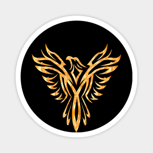 Golden phoenix Magnet